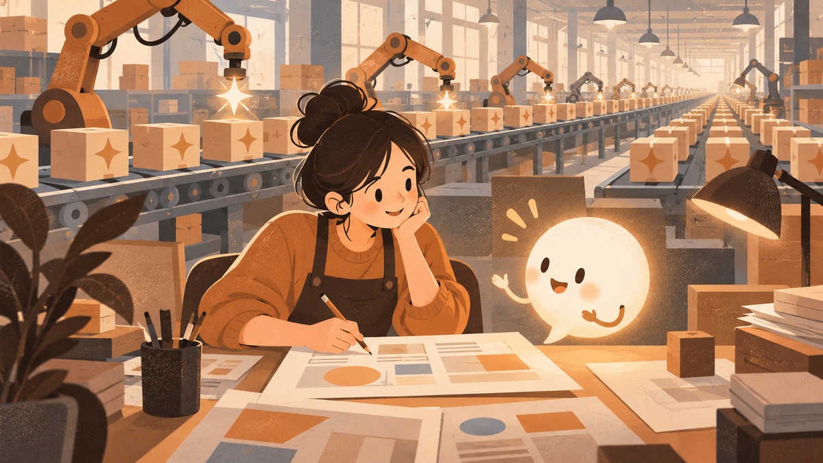 AI 訂閱與 API 的差別插畫：探索型工作用聊天介面，批次生產型任務交給自動化流程